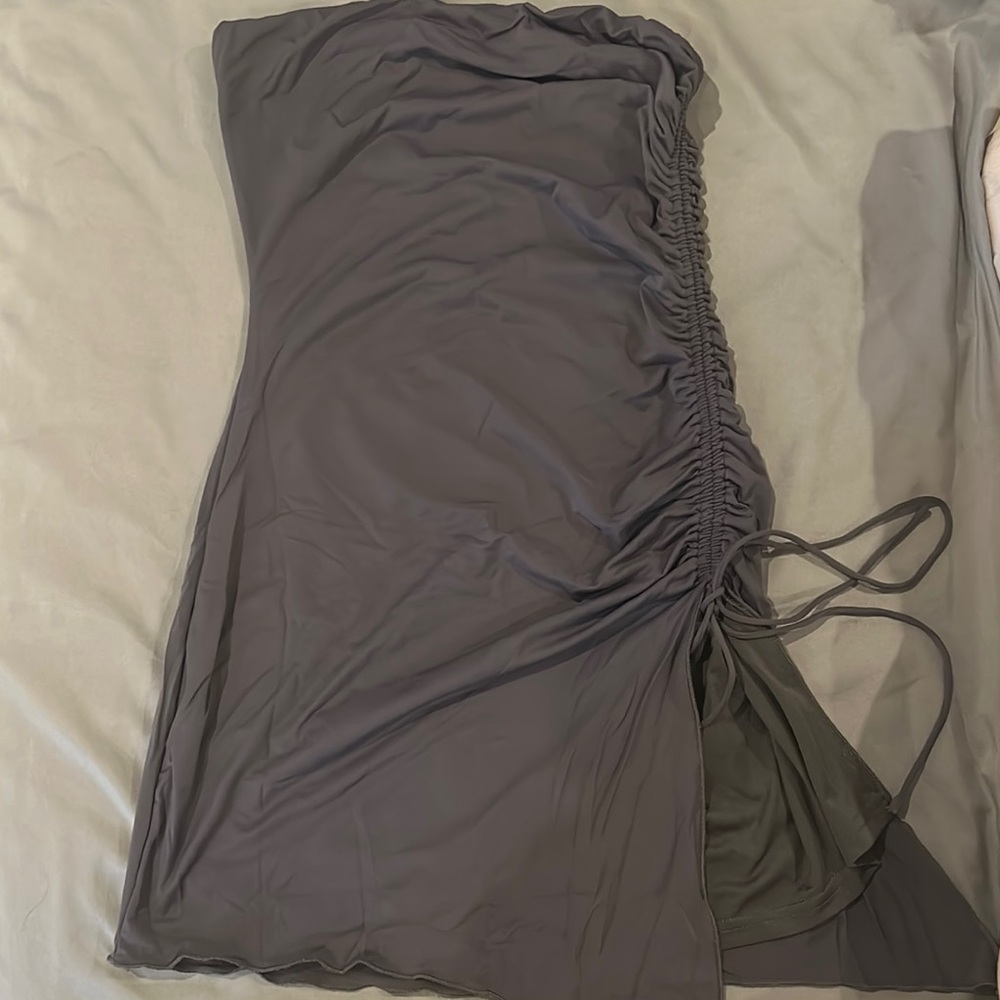 Princess Polly Gray Ruched Dress